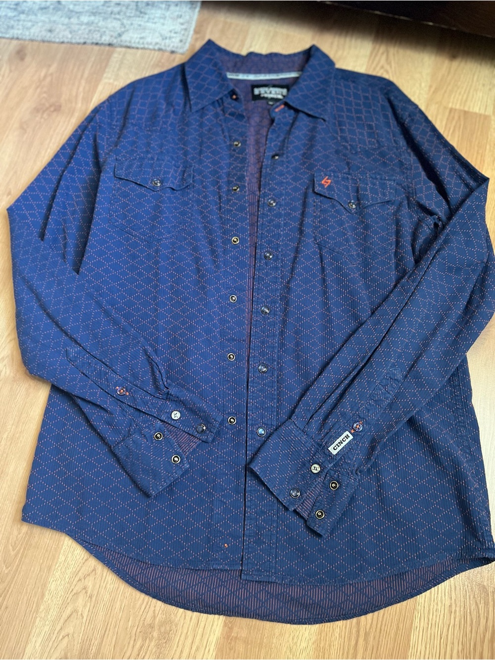 Cinch Men's Navy Garth Brooks Sevens Western Shirt